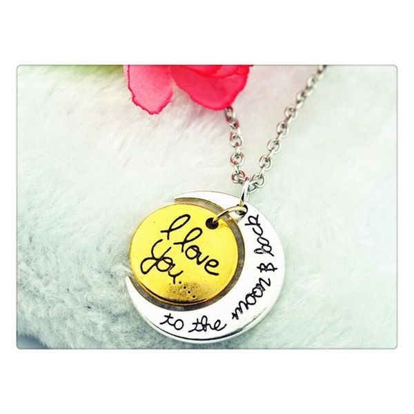 

love wholesale to you styles the i moon and back necklace trendy lobster clasp jewelry pendant necklaces