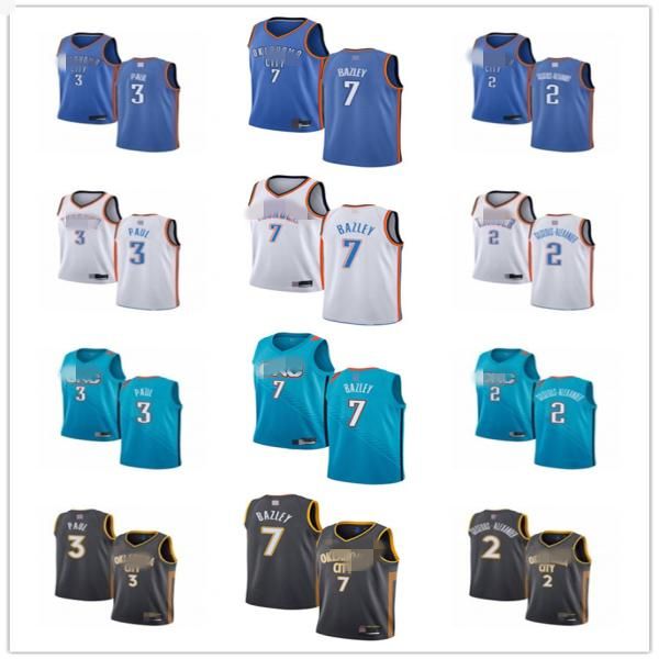 

mens womens youth\roklahoma\rcity\rthunder\r7 darius bazley 2 shai gilgeous-alexander 3 chris paul custom basketball, Black;red