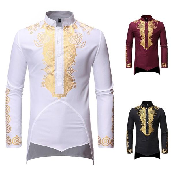 

fashion men islamic arab muslim kaftan stand collar gilding long sleeve vintage robes middle east musulman male clothing, White;black