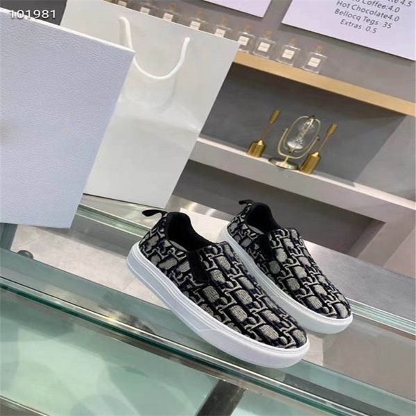 

est women solar slip-on sneaker fashion brand burgundy oblique embroidered velvet casual shoes luxury canvas shoes, Black