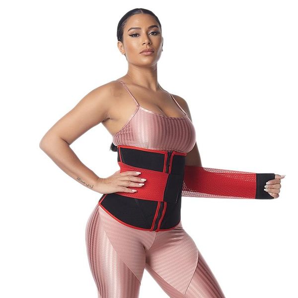 

waist cincher for women body slimming shaper sweat workout girdle slim, Black;gray