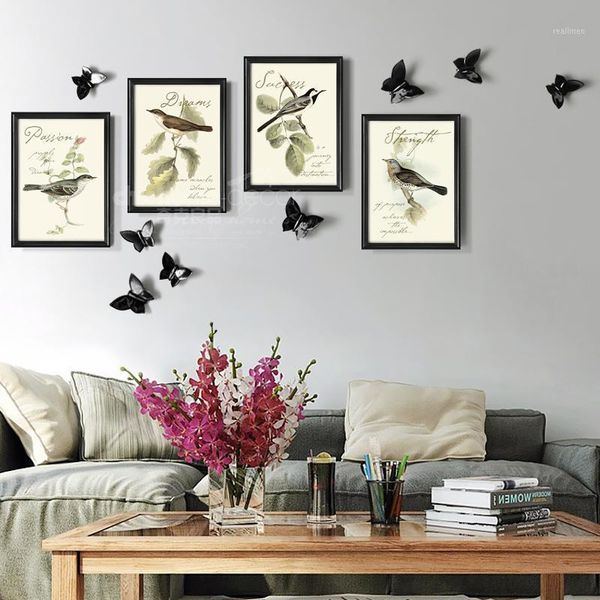 

american country style decorative painting wood frame hanging painting creative home restaurant mural family decoration picture1