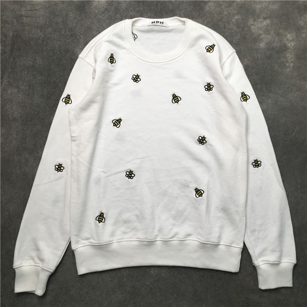 

luxury 19th 2021 new high-embroidered bee hoodies sweaters cotton thicken fleece # e9 5q7u, Black
