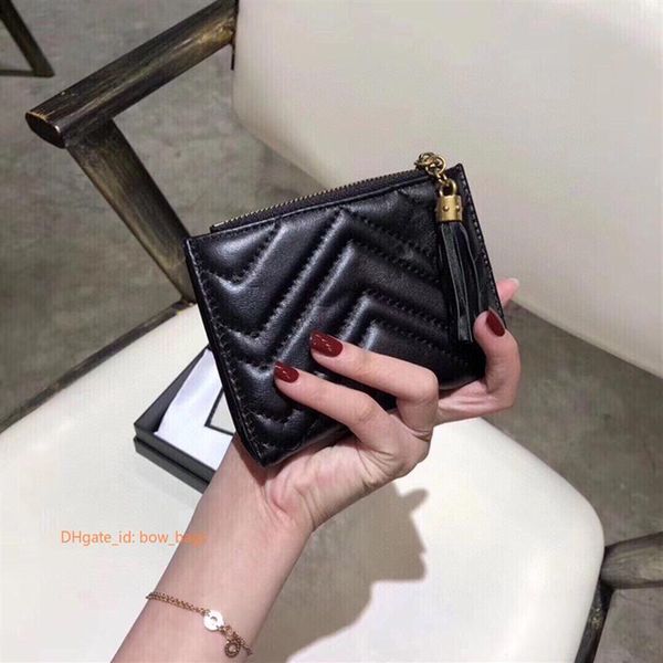 

2021 new luxury designers lady fashion classic plain wallet stripes handbags thread card holders letter cover clutch bags multifunction mini, Red;black