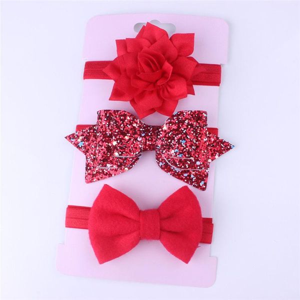 

hair accessories baby girls headband born elastic hairband infant kid princess sequin bowknot flower, Slivery;white