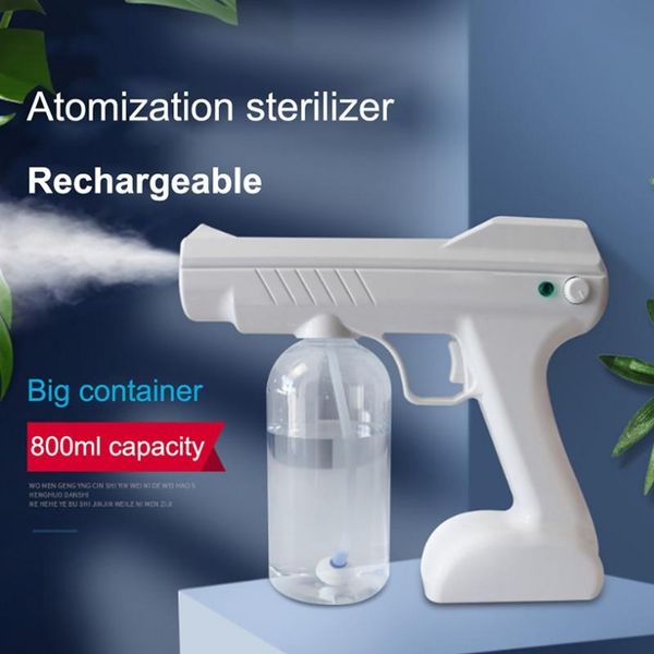

handheld cordless nano sprayer cold fogger machine sprayer disinfecting fogger spray disinfection anion nanometer spray gun fy3001