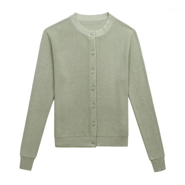 

female cardigan green korean knitted cardigan button up loose long sleeve spring kardigan 202001003 pph5371, White