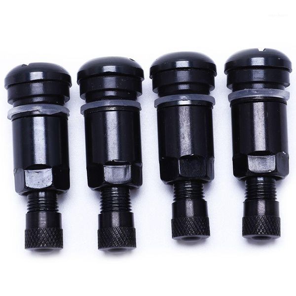 

4 pcs socket valve head cap protection car tire cover black1