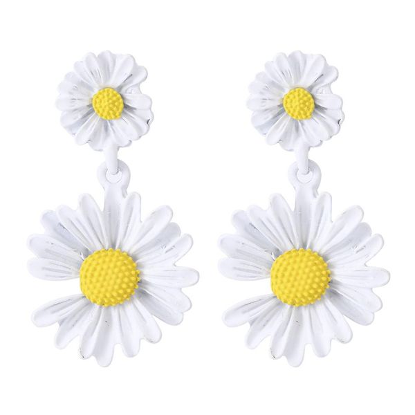 

новая мода корейский длинные ромашки цветочные серьги женщины ушные шпильки падение бэдл подарочная ювелирные изделия оптом bbygcb, Golden