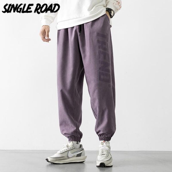 

singleroad men's harem pants joggers men 2020 purple cold feeling hip hop japanese streetwear sweatpants trousers joggers male1, Black