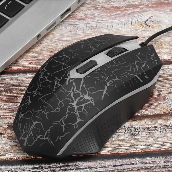 

mute mouse wired usb gaming mouse luminous computer accessory k1901 for office wired