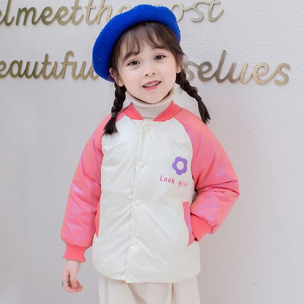 

2020 new children's korean edition girl's and down padded clothes baby's inner bladder leisure cotton, Blue;gray