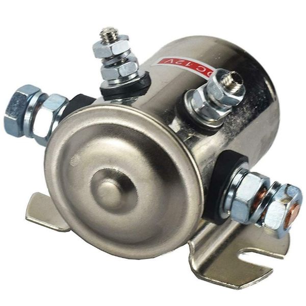 

nickel plated relay 300a continuous power electromagnetic relay nickel plating is suitable for golf cart winch marine in rush 12vdc max