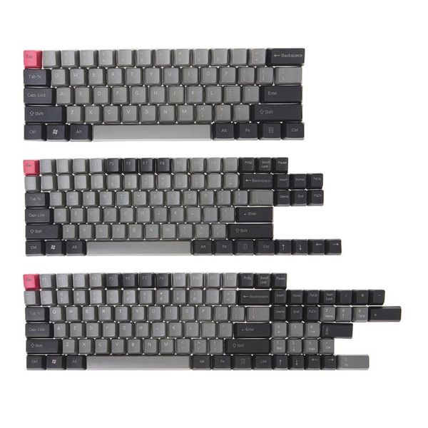 

black gray mixed dolch thick pbt 104/87/61 keycaps oem profile key caps