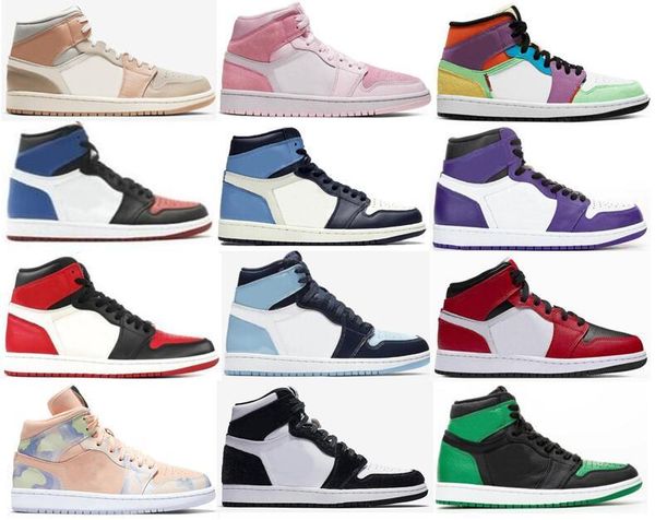 

2020 jumpman 1 basketball shoes athletics sneakers running shoe for women sports torch hare game royal pine green court 36-47 size