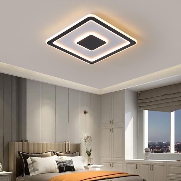 Plafoniere TCY Modern Led Per Soggiorno Camera Da Letto Bianco/Nero Ristorante Cucina Lampade Apparecchi ultrasottili