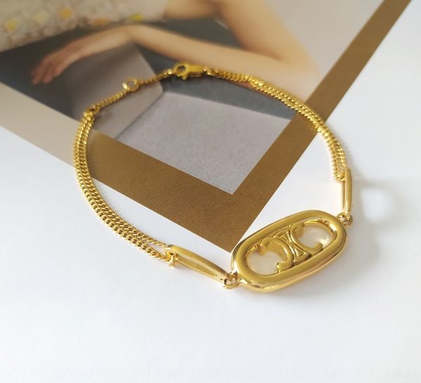 

style triomphe z1fog arc de 2020 show fashion hand thin bracelet, Black