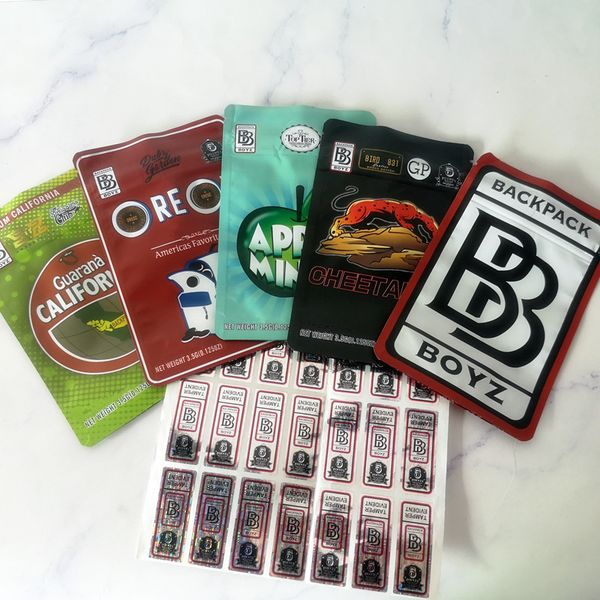 

3.5g backpack boyz 33 bags apple mintz oreoz cheetah piss bb guarana backpack boyz bags package