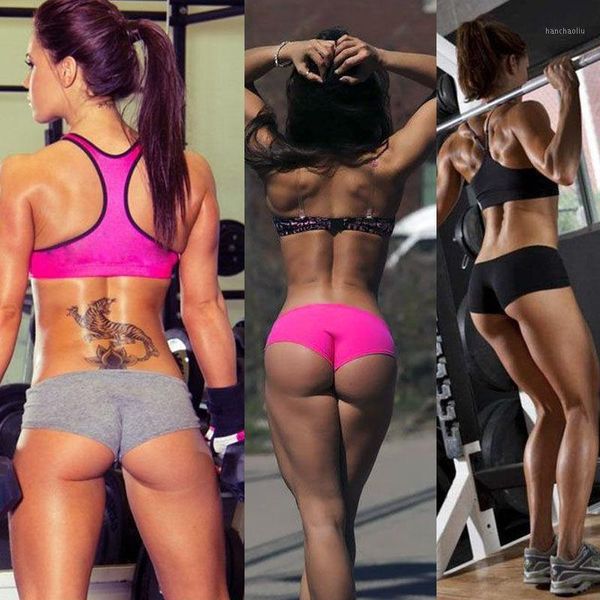 

yoga outfits soft ladies women sports shorts girls skinny gym training exercise workout underwear1, White;red