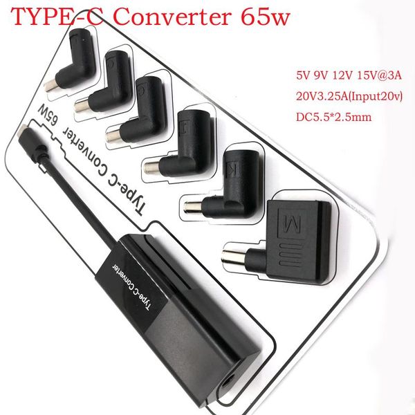 

computer cables & connectors lappower jack connector dc adapter charger converter for lenovo asus 7.4*5.0 7.9*5.5mm female to usb type c