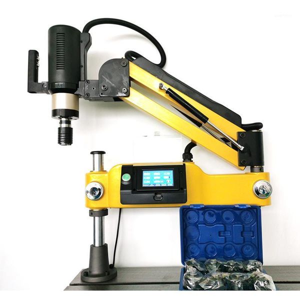 

m3-m16 ce cnc 360 degrees electric tapping machine servo motor electric tapper drilling power tool threading machine with chucks1