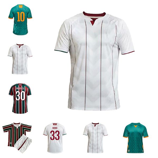 

2020 2021 высочайшее качество бразильское fluminense джерси взрослые мужчины + детский комплект m.paulo ph ganso футбол джерси нене нино миг, Black;yellow