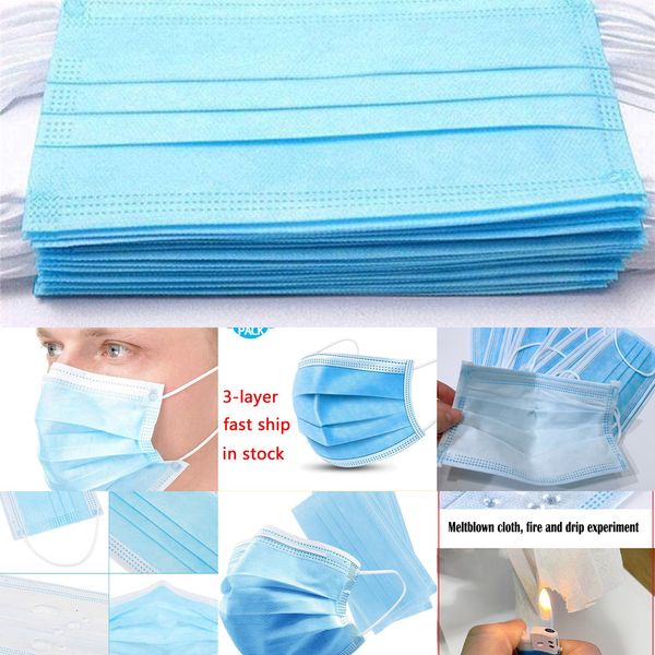 

non-woven dhl fast shipping disposable masks 3ply face protection and personal health mask with earloop mouthoutletcog9