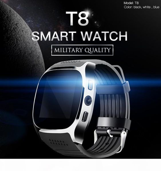

new smart electronic products t8 smart watch m26 upgraded version of card phone with camera, Slivery;black