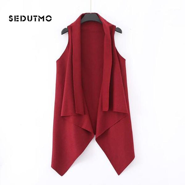 

sedutmo autumn long wool vest women blazer streetwear jacket vintage coat harajuku winter black waistcoat basic outerwear ed4581, Black;white