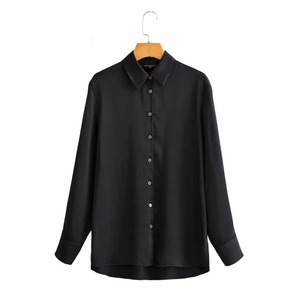 

new 2021 spring summer satin blouse long sleeve womens and blouses vintage women shirts blusas roupa femin, White