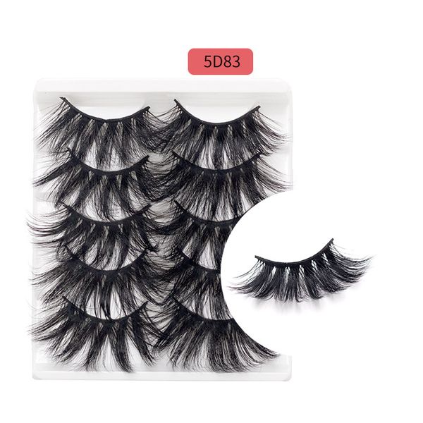 

handmade 25mm false eyelashes set thick long 5 pairs fake lashes extensions set eyes makeup accessories 8 models dhl free