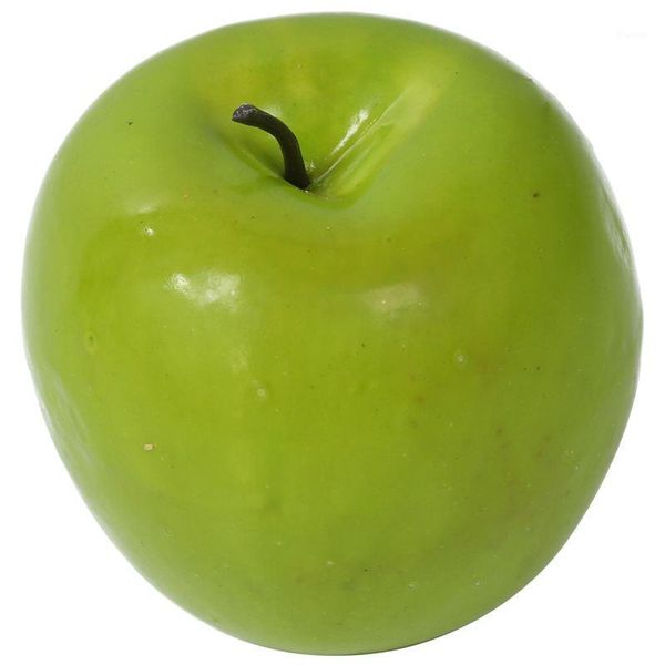 

12 pcs decorative large artificial green-apple plastic fruits home party decor1