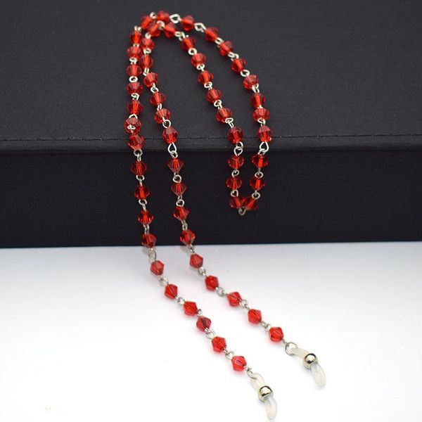 

2020 fashion chic luxury crystal eyeglass chains red black crystal glasses chain for ladys sunglasses lanyard strap accessories h bbylfx