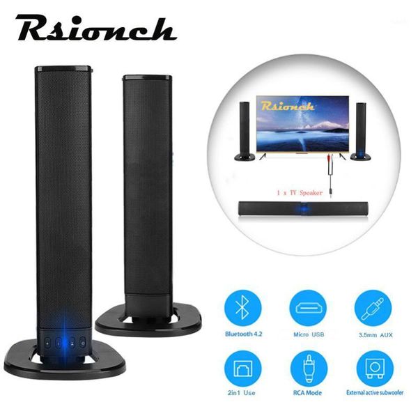 

detachable home theater soundbar surround bluetooth sound bar speaker with 4 full range horns support foldable split for tv/pc1