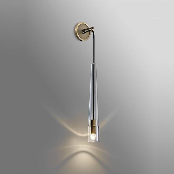 

loft stone glass wall sconces crystal wall lamp glass ball led bedside aisle dining room home deco lamp