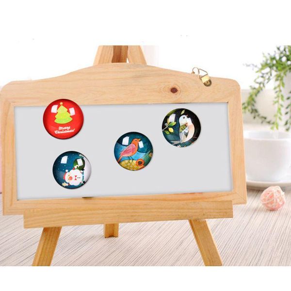 

beauty and animals zebra deer peahen horse fridge magnet 30mm round glass magnetic stickers refrigerator decorative jllawu