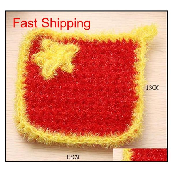 

polyester acrylic dish towel handcrafted non-stick oil lint-cleaning cloth in the kitchen absor qylmds ppshop01
