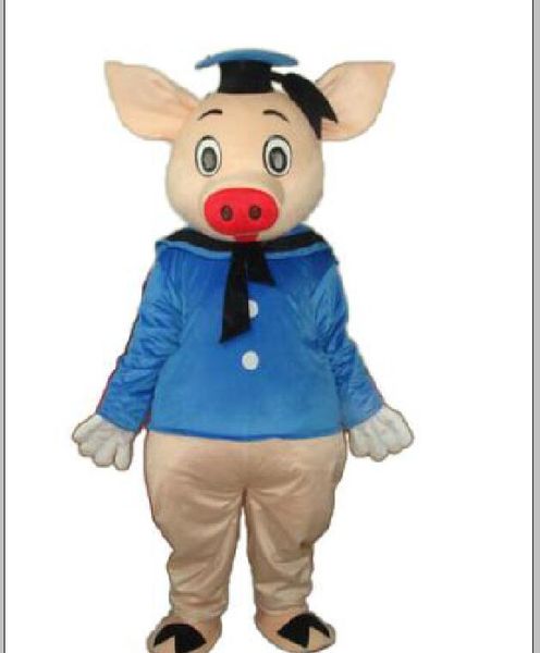 2018 Fabrik Direktverkauf Schwein Maskottchen Kostüm Erwachsene Halloween Geburtstagsfeier Cartoon Bekleidung