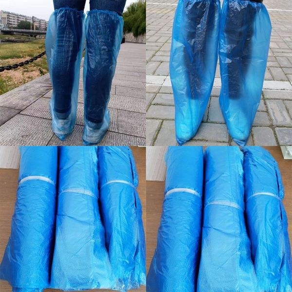 

disposable shoe covers thickening dust proof anti skid transparent foot cover comfy lightweight plastic overshoes 0 3yq e19