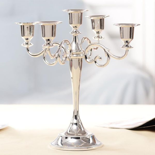 

european style retro decorative candle holder 5 arms candlestick holders candlelight dinner home decor wedding party supplies wmteyj