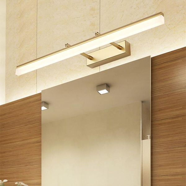 

wall lamp modern minimalist waterproof fog retractable mirror bathroom cabinet front led makeup toilet