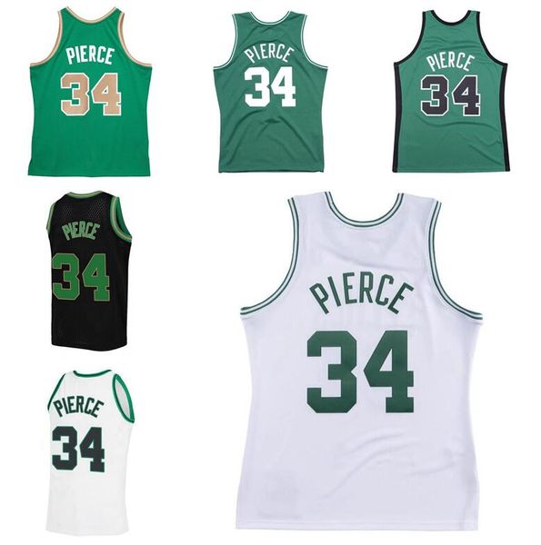 

stitched classic retro jersey paul pierce mitchell and ness 2007-08 basketball jerseys men women youth s-6xl, Black;red
