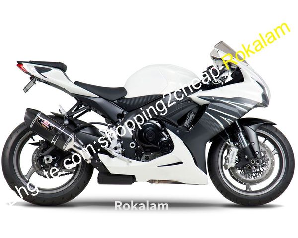 GSXR 600 750 Feeding for Suzuki K11 GSXR600 GSXR750 2012 2012 2013 2015 2015 2015 2017 2017 2019 Bodybike Bodywork Bandeiras brancas (moldagem por injeção)