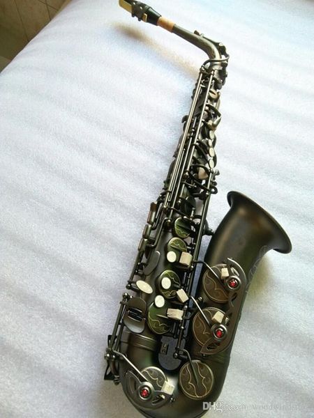 Brandneues Altsaxophon von bester Qualität, E-Flat, Schwarz, Saxophon, Altmundstück, Ligatur, Rohrblatthals, Musikinstrumentenzubehör