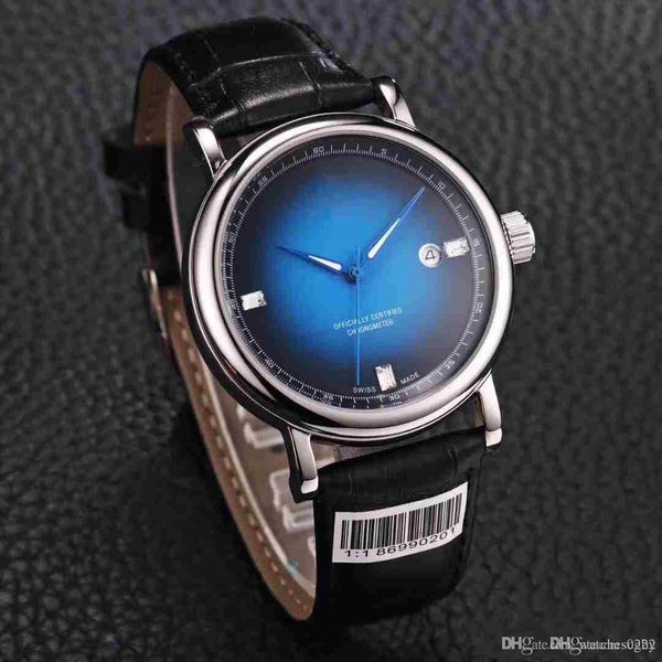 

luxury new automatic mechanical wrist watch, simple and elegant, stylish men's watch.leather belt, wholesale and retail, Slivery;brown