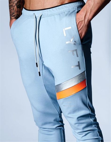 

japan&uk 2020 new sky blue zipper pocket sport running men joggers bodybuilding trackpants sweatpants gym training jogging pants, Black
