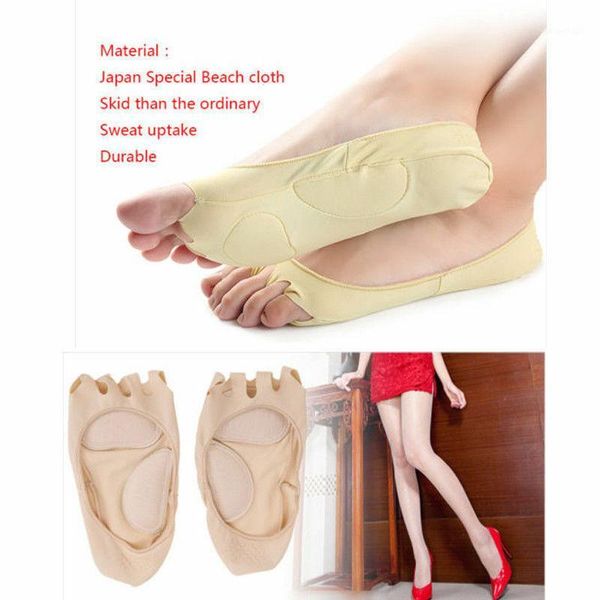 

1pair compression five fingers socks summer no show boat socks invisible relieves plantar heel pain short slipper low cut1, Black;white