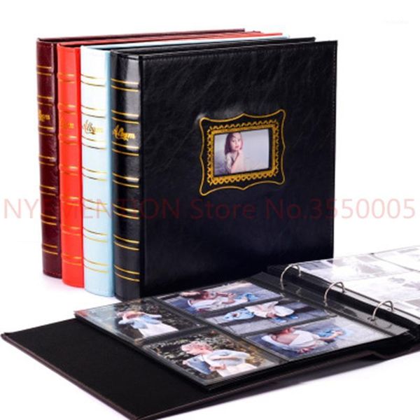 

albums&books large capacity high-end leather po can accommodate 600 pos of 6 inches 1pcs1