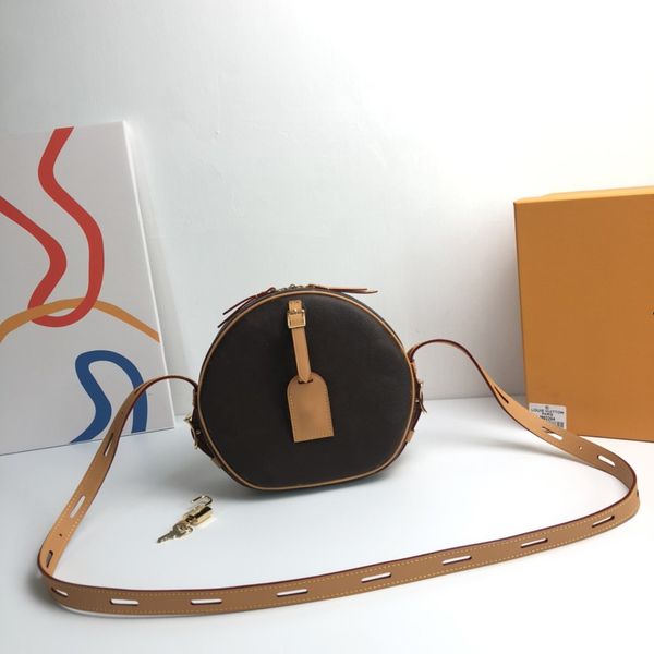 

mona_bag circular women bag printing leather shoulder bag ladies purse 2 styles 17.5cm and 22.5cm m52294 m45149