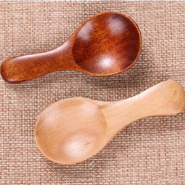 

sugar kitchen mini spice tea spoon wood coffee scoop small short condiment spoons wooden utensils cooking tool